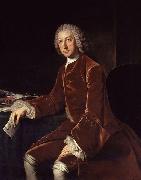 unknow artist Oil on canvas portrait of a seated w:William Pitt oil painting reproduction